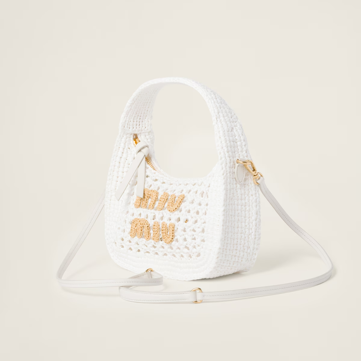 Miu Miu Bolso hobo de tela tejida Wander