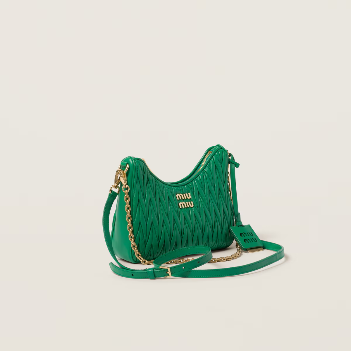 Miu Miu Bolso bandolera de napa Matelassé