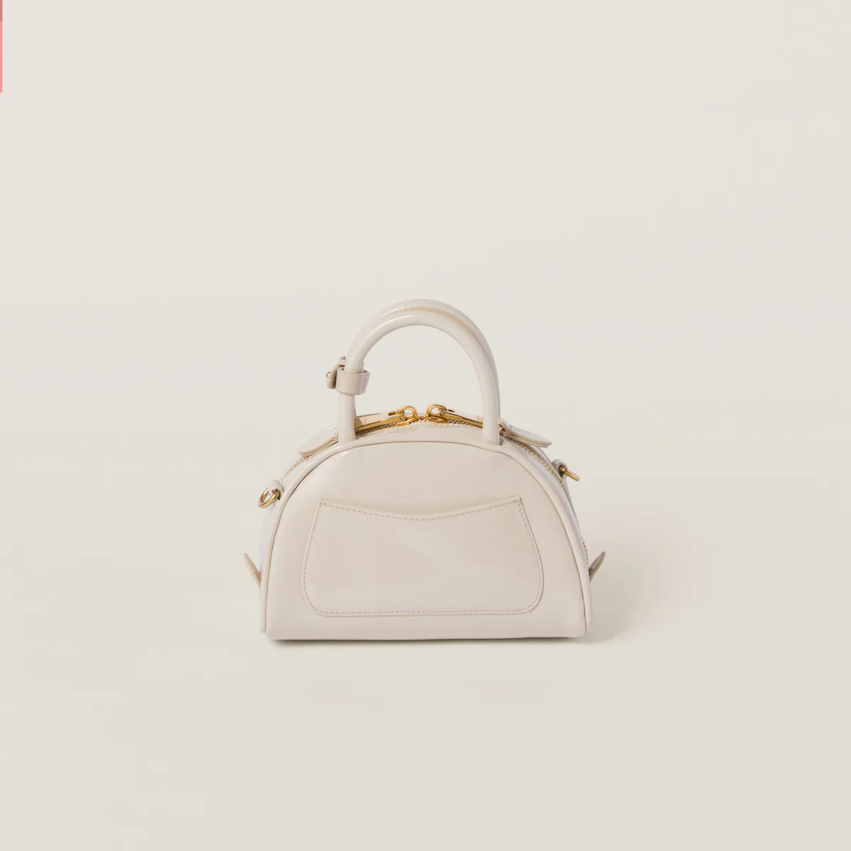 Miu Miu Bolso con asa superior de charol