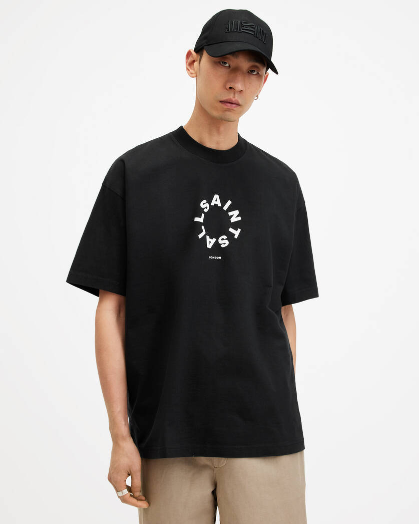 Playera ALLSAINTS Tierra Oversized Crew Neck Logo