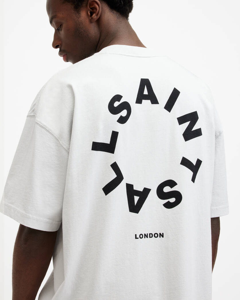 Playera ALLSAINTS Tierra Oversized Crew Neck Logo