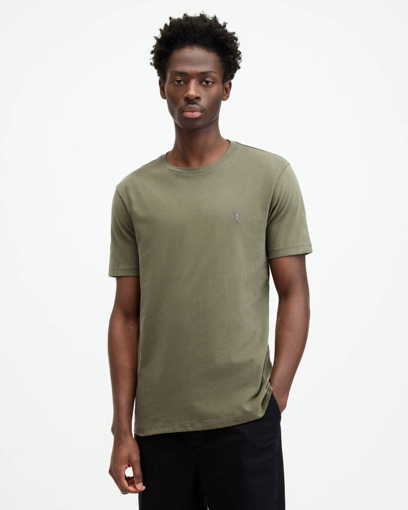 Playera ALLSAINTS Brace Brushed Cotton Crew Neck