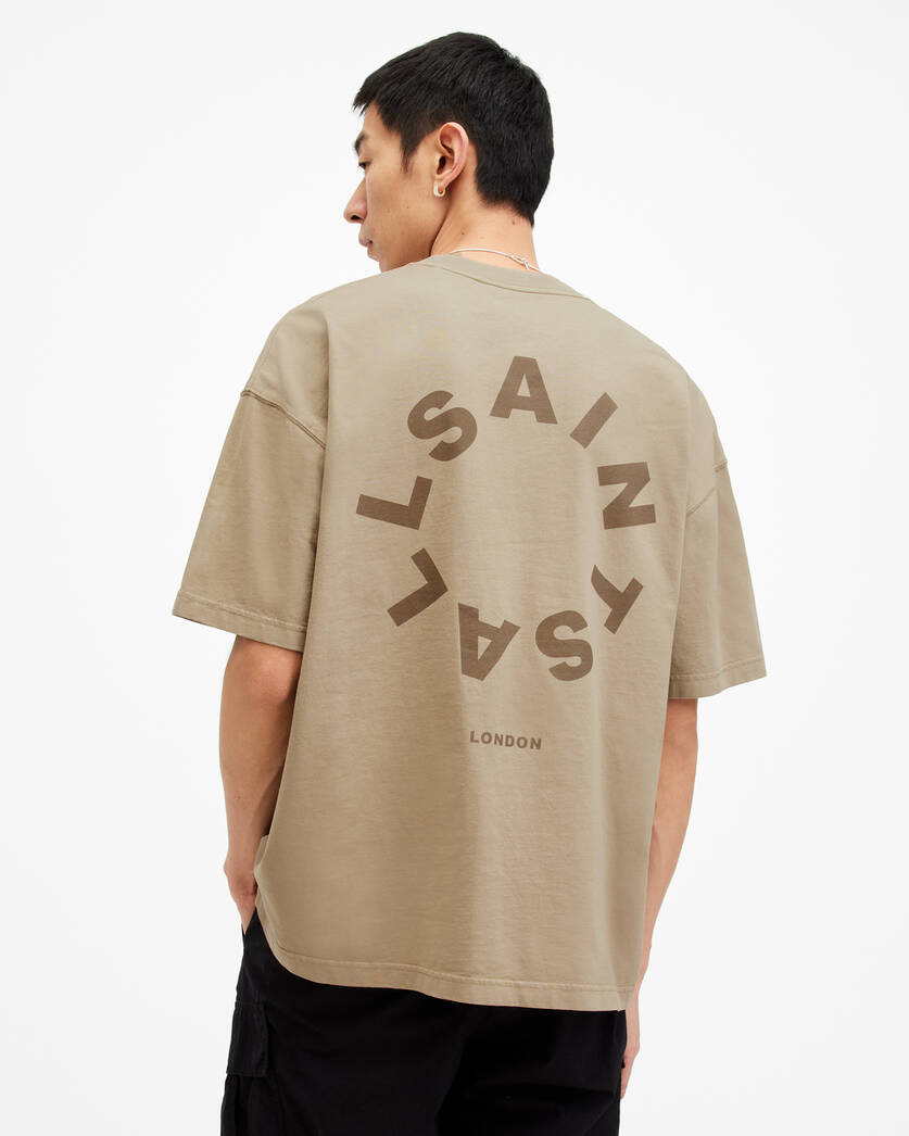 Playera ALLSAINTS Tierra Oversized Crew Neck Logo