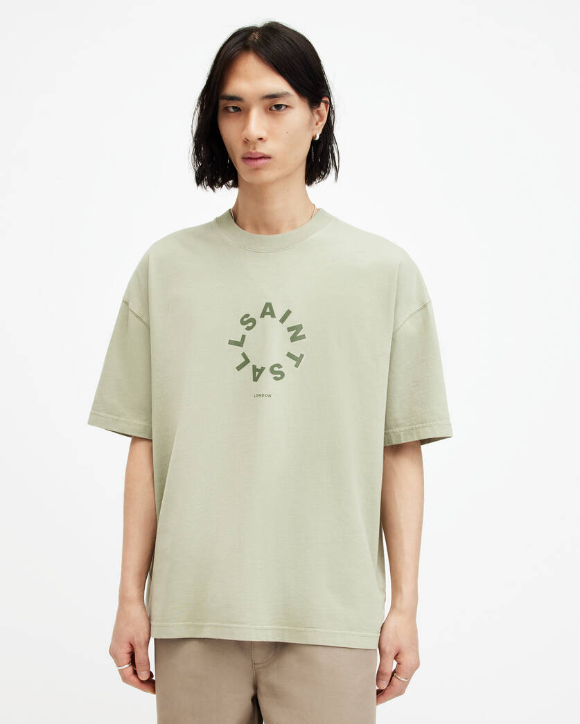 Playera ALLSAINTS Tierra Oversized Crew Neck Logo