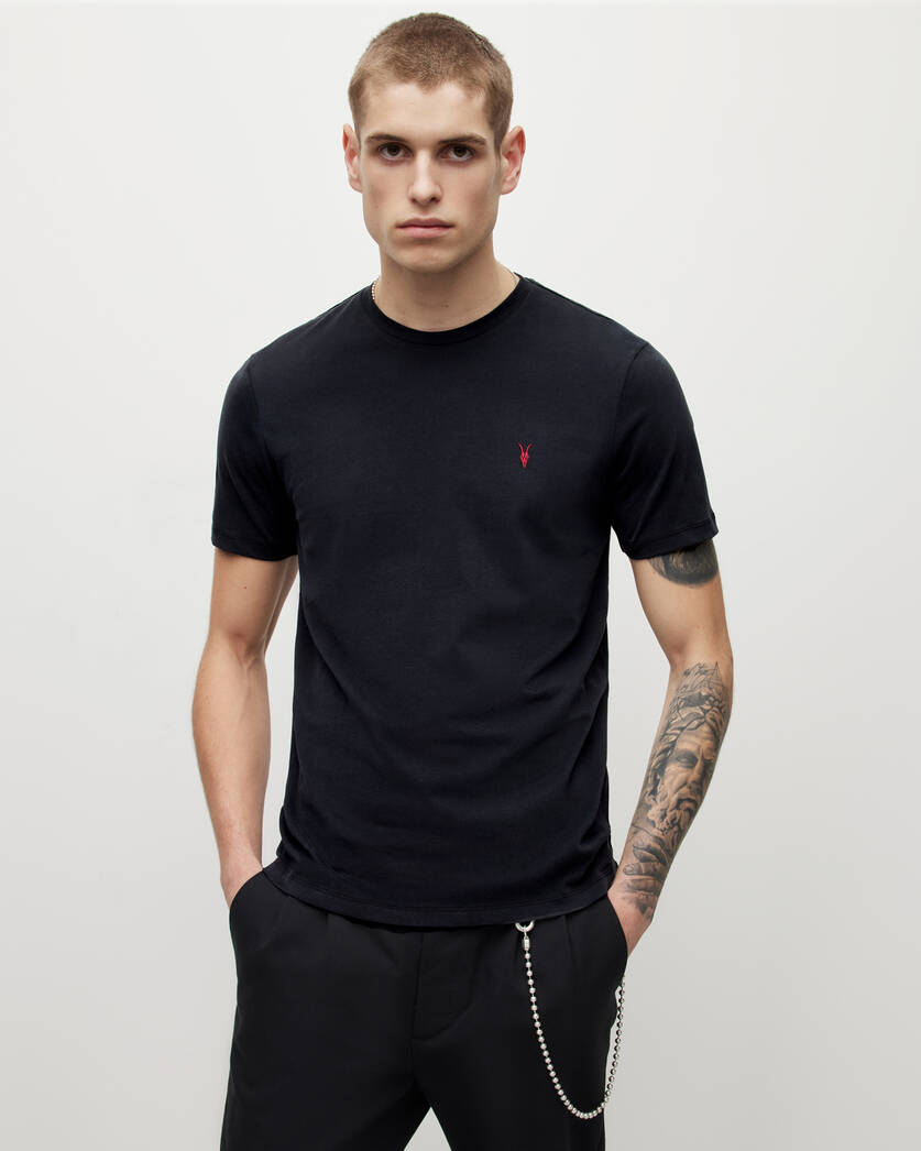 Playera ALLSAINTS Brace Contrast Brushed Cotton