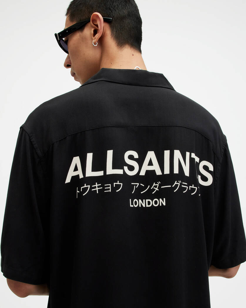 Playera ALLSAINTS Underground Logo Relaxed Fit