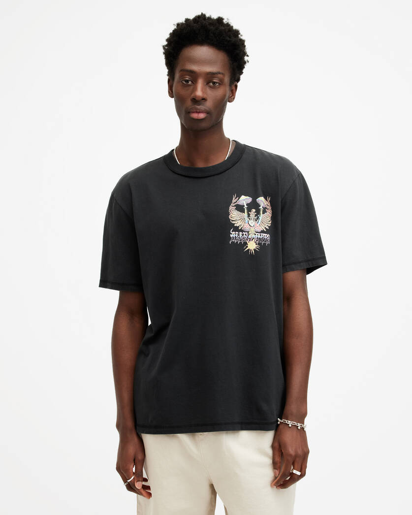 Playera ALLSAINTS Strummer Graphic Print Relaxed