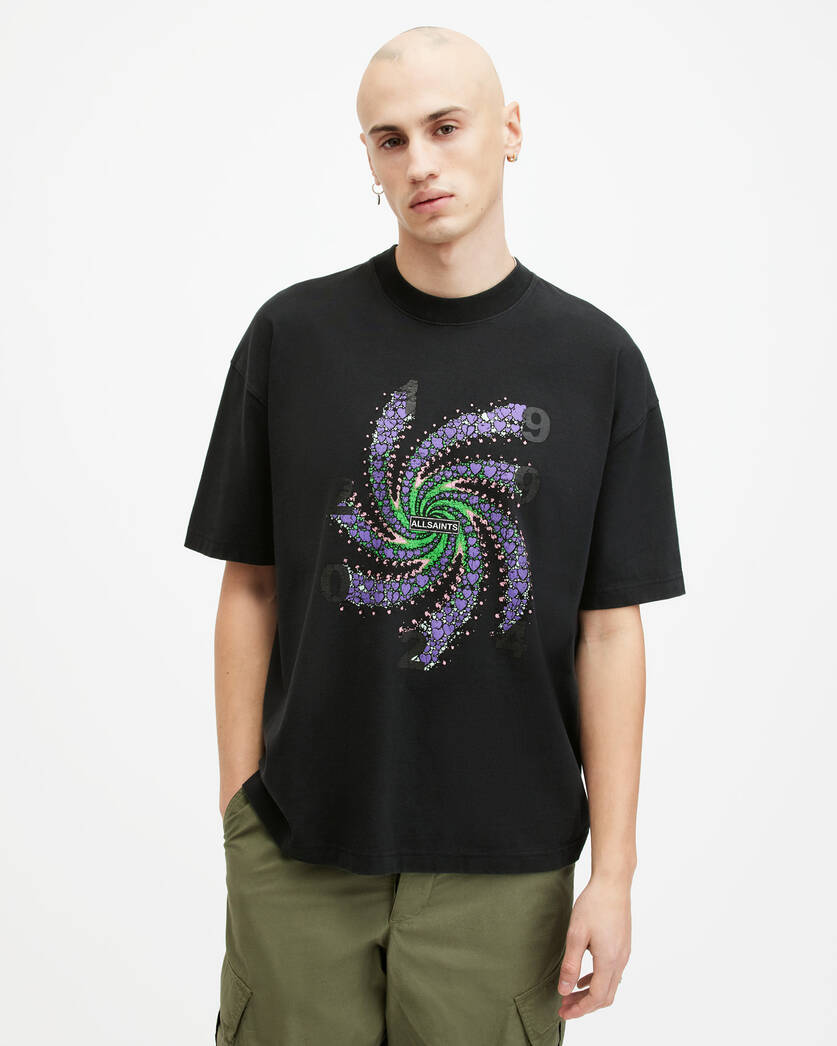 Playera ALLSAINTS Fraktyl Oversized Graphic