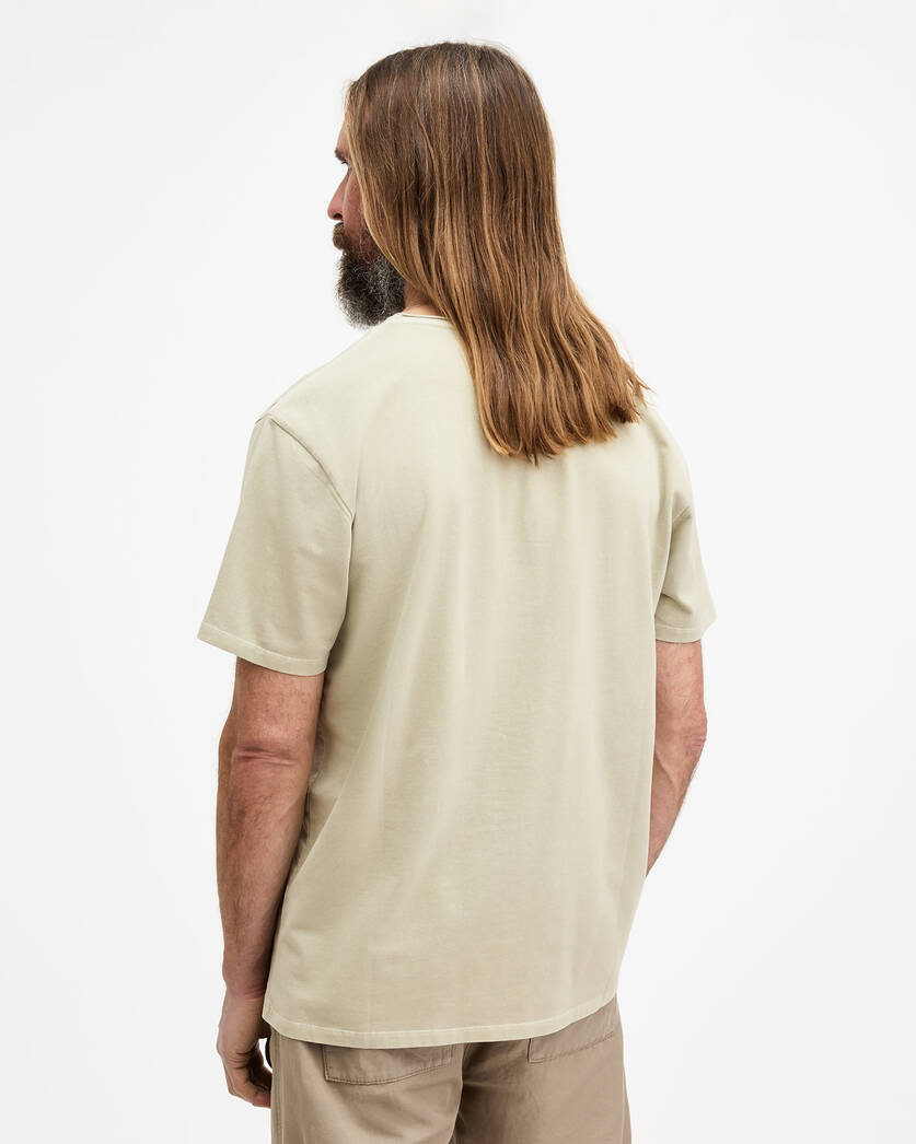 Playera ALLSAINTS Bodega Crew Neck Raw Edge