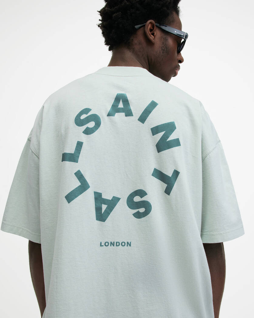 Playera ALLSAINTS Tierra Oversized Crew Neck Logo