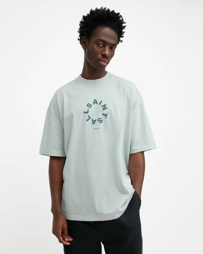 Playera ALLSAINTS Tierra Oversized Crew Neck Logo