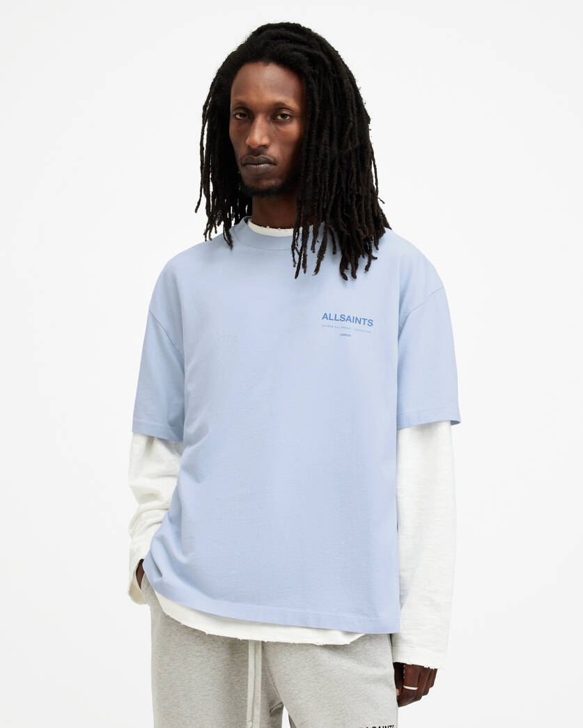Playera ALLSAINTS Access Oversized Crew Neck
