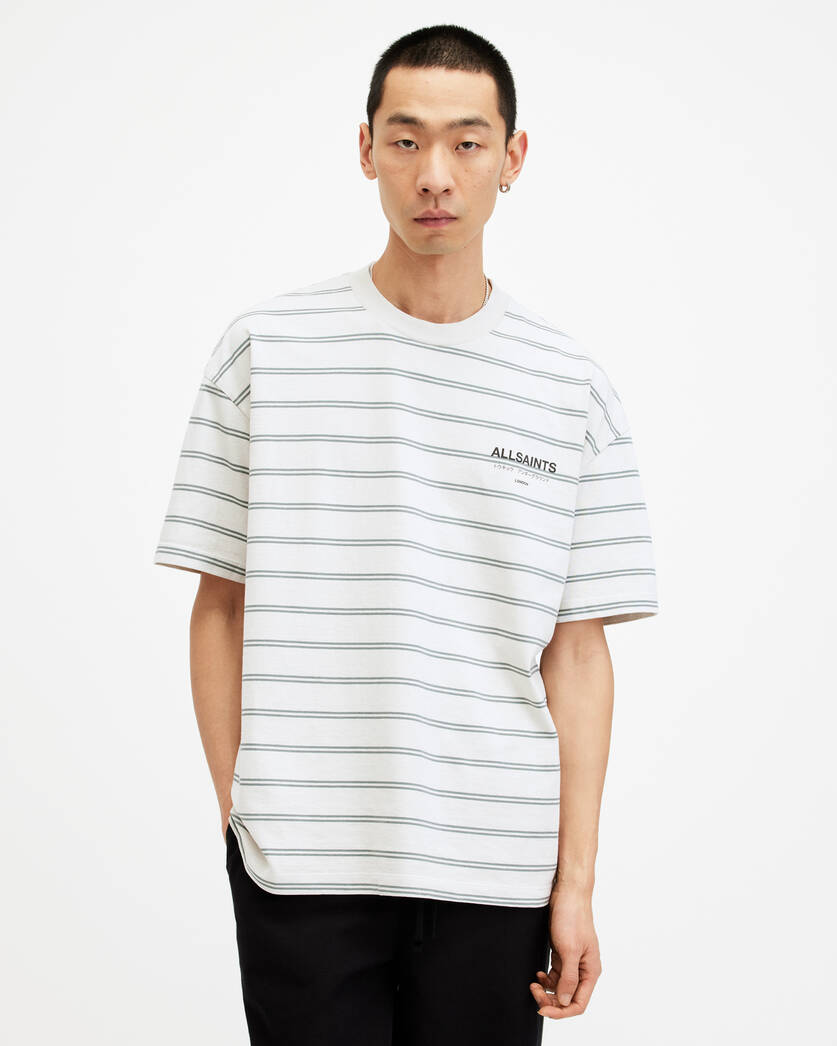 Playera ALLSAINTS Underground Oversized Striped