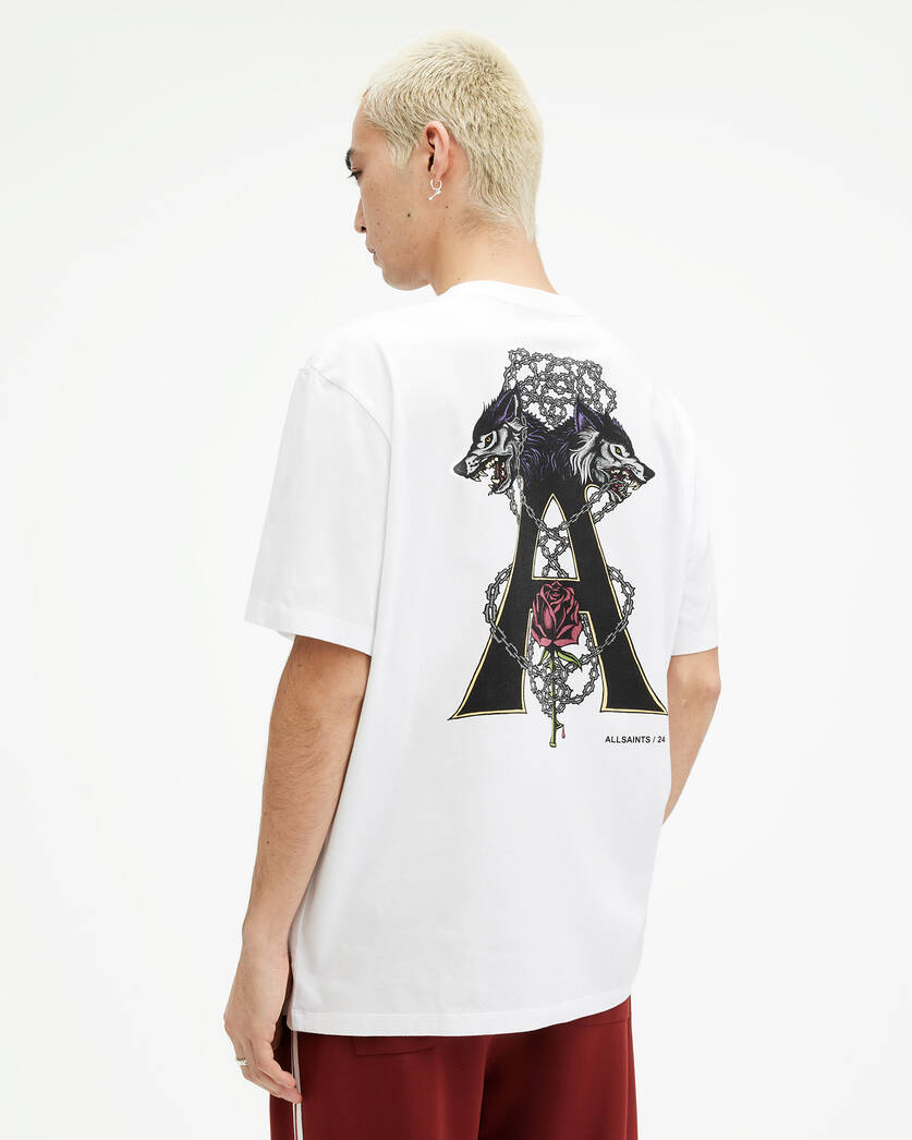 Playera ALLSAINTS Wulfane Printed Relaxed Fit