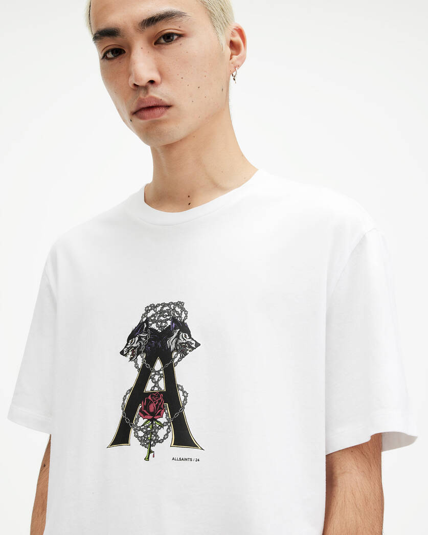 Playera ALLSAINTS Wulfane Printed Relaxed Fit
