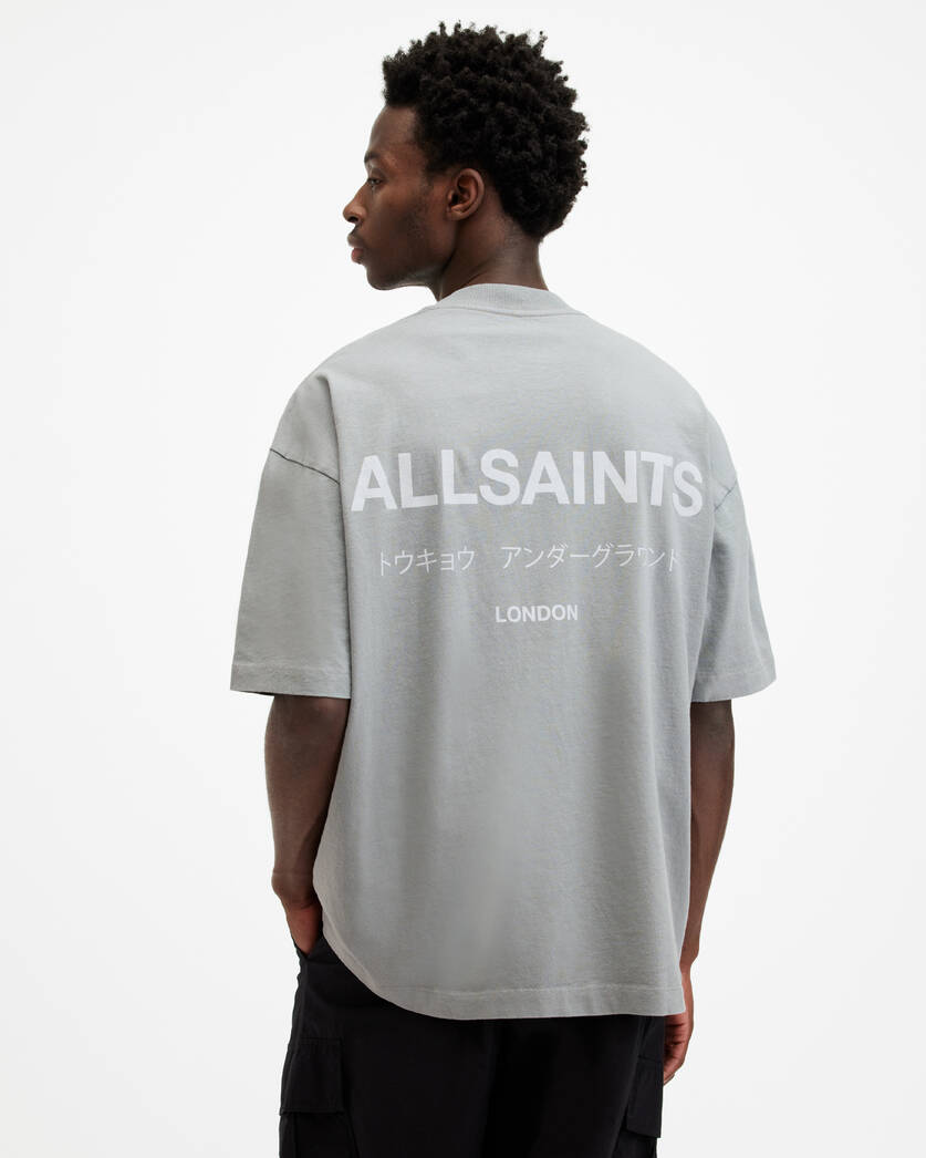 Playera ALLSAINTS Underground Oversized Crew Neck