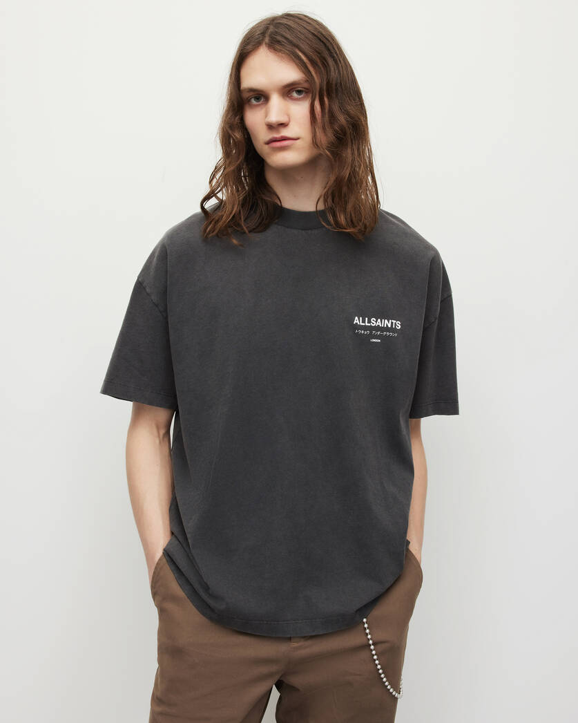 Playera ALLSAINTS Underground Oversized Crew Neck