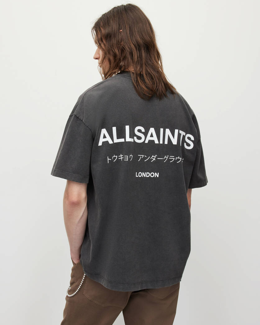 Playera ALLSAINTS Underground Oversized Crew Neck