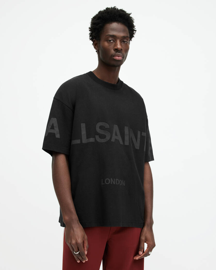 Playera ALLSAINTS Biggy Oversized Logo Print