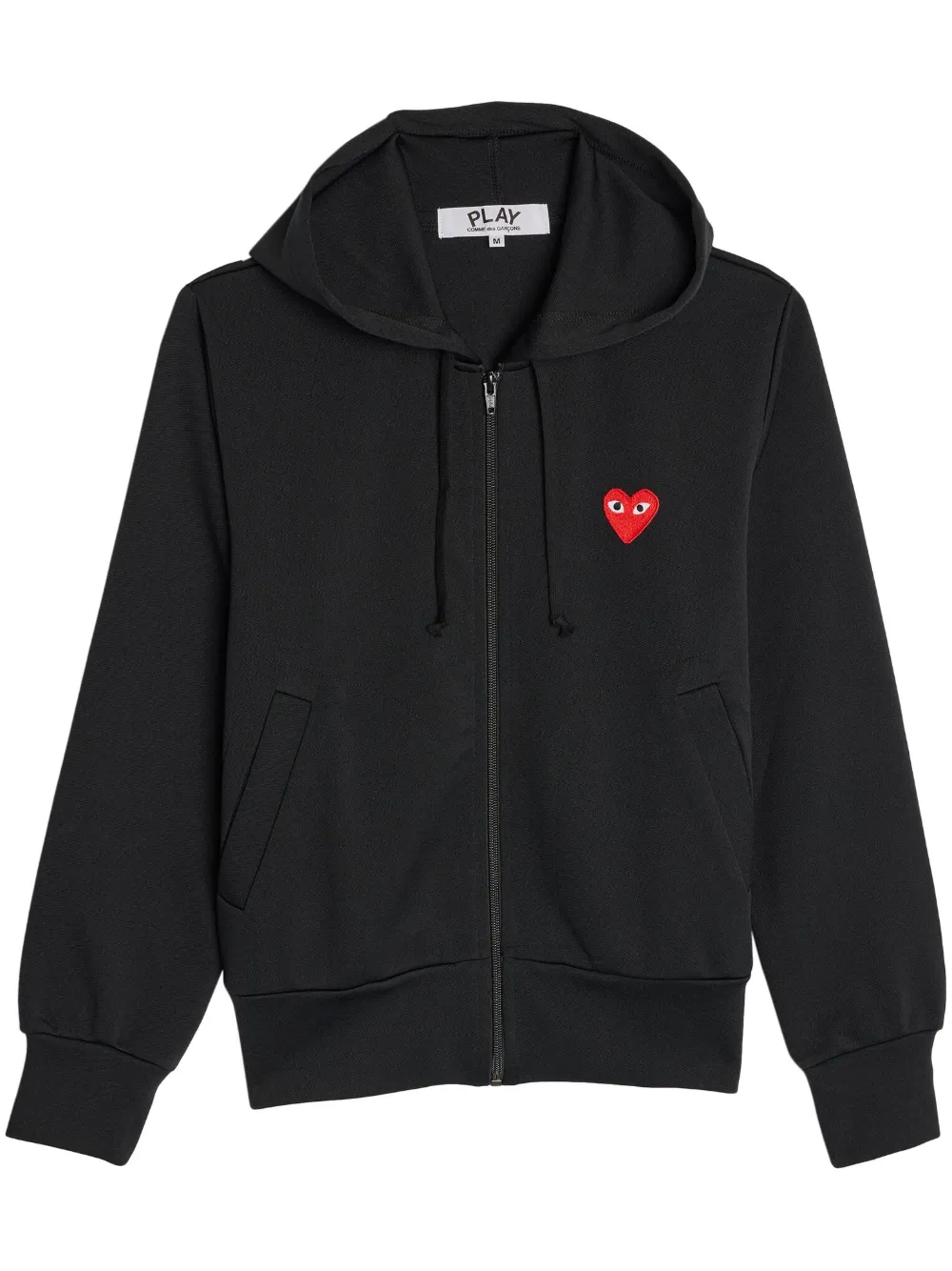 Comme Des Garçons Play sudadera con cierre y parche de corazón