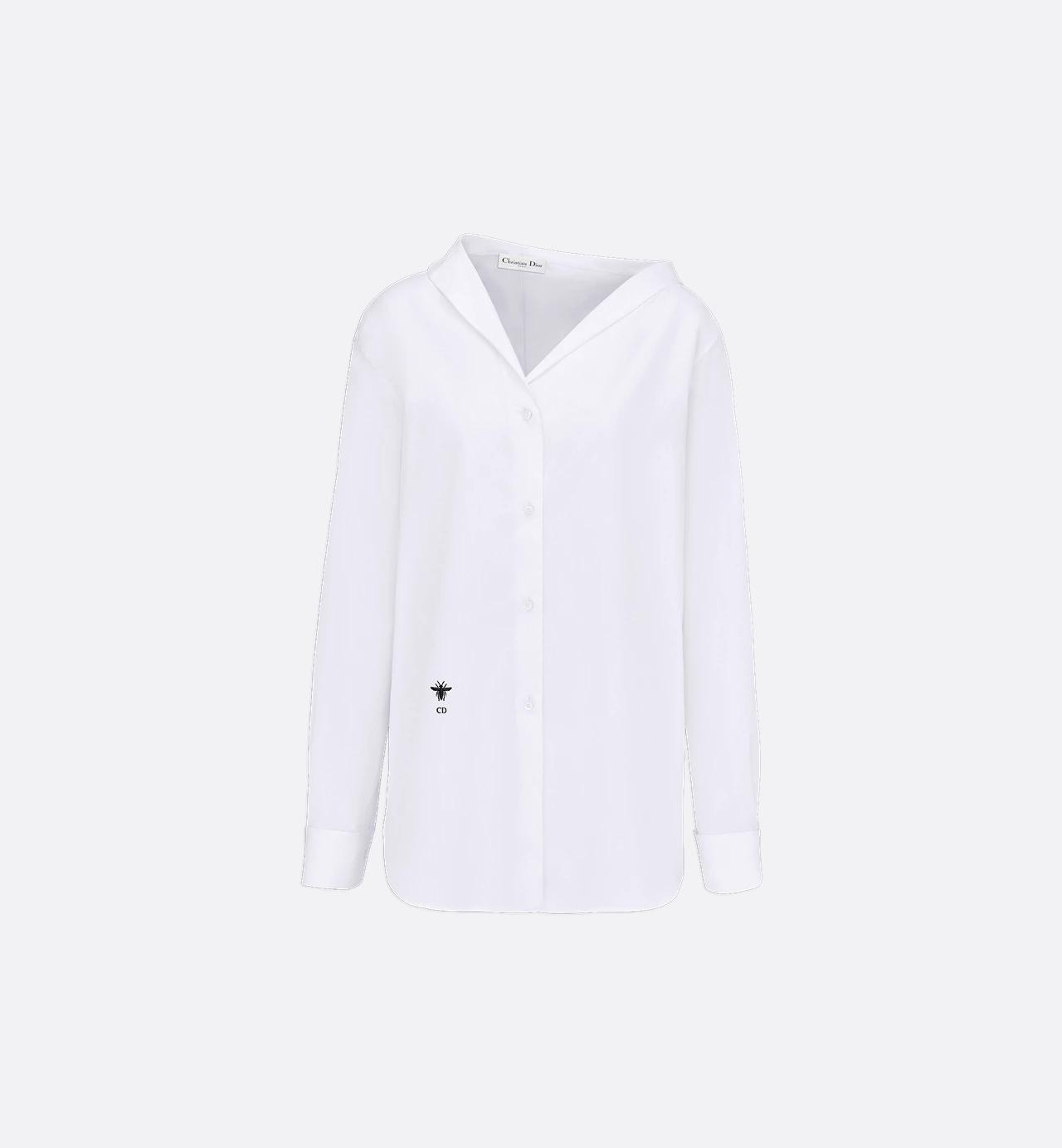 Camisa Dior asimétrica