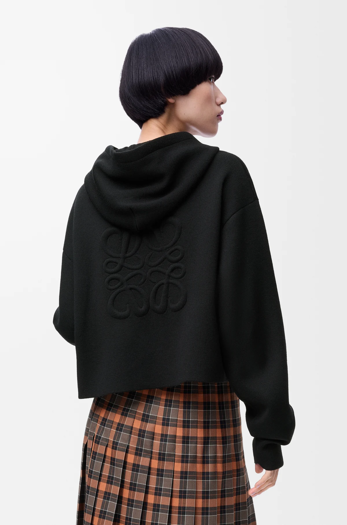 LOEWE Anagram zip-up hoodie in wool