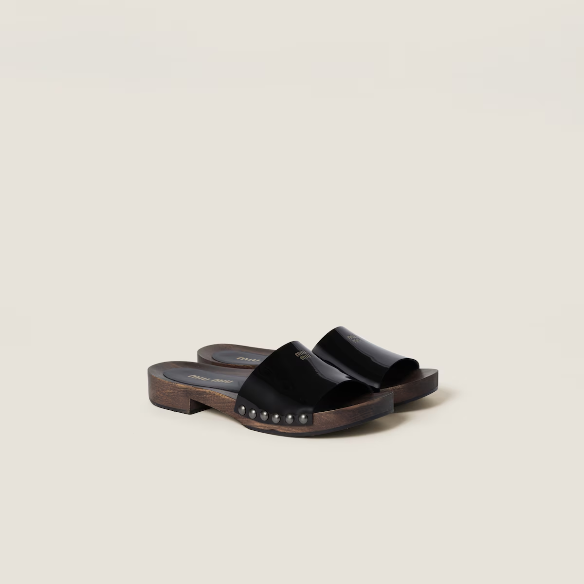 Miu Miu Patent leather clogs
