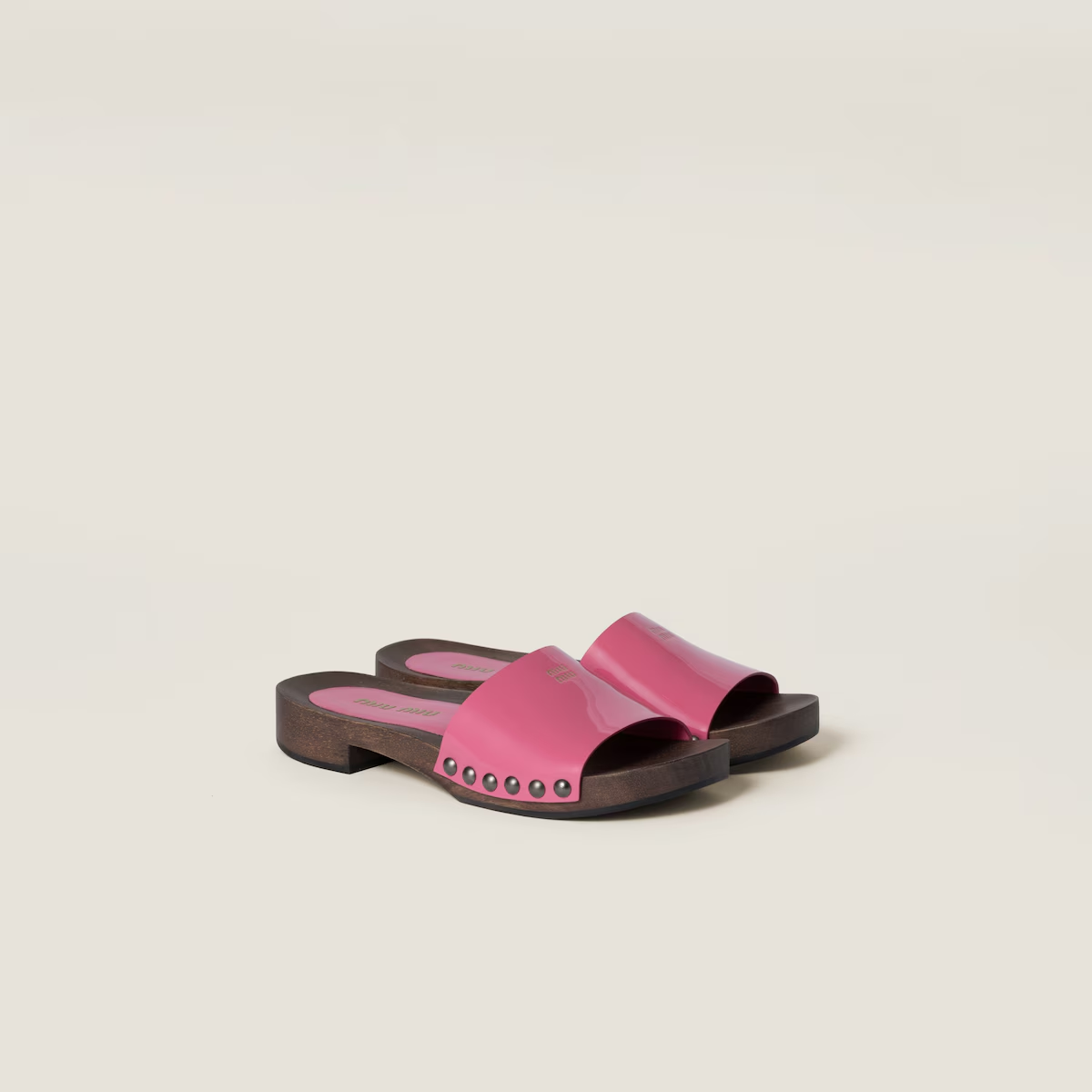 Miu Miu Patent leather clogs