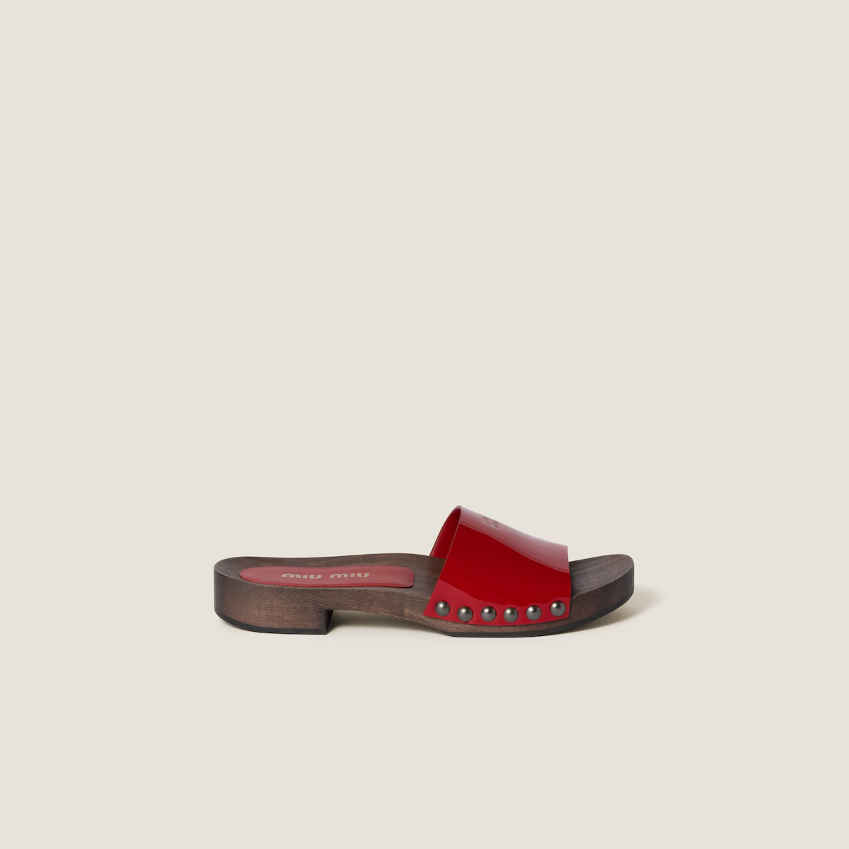 Miu Miu Patent leather clogs