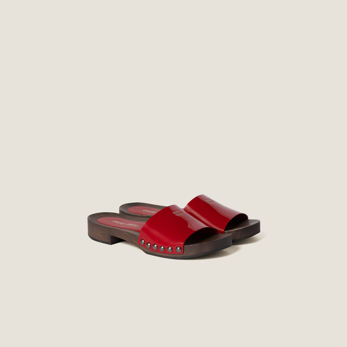 Miu Miu Patent leather clogs