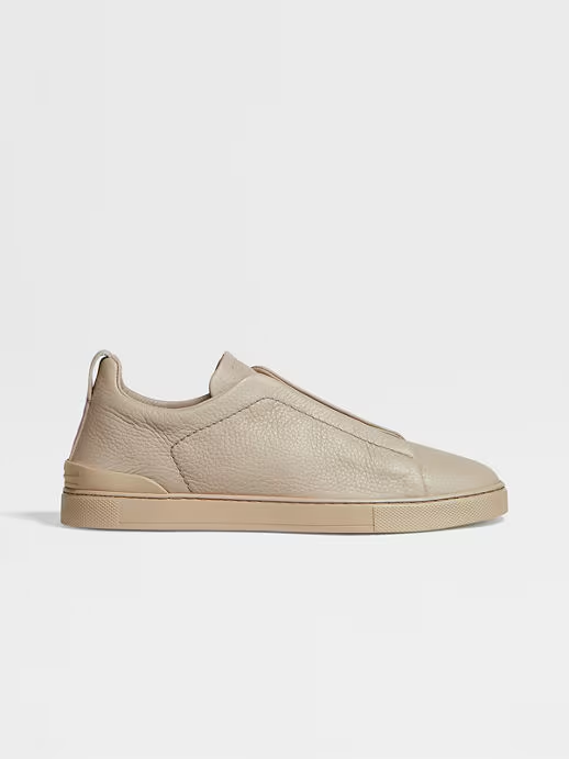 Tenis Triple Stitch™ en Piel de Ciervo Beige