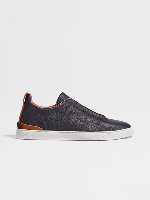 Tenis Triple Stitch™ en Piel de Ciervo Negros