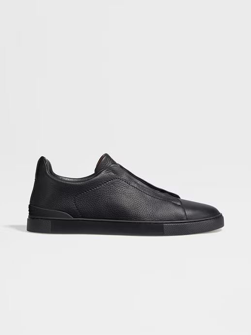 Tenis Triple Stitch™ en Piel de Ciervo Negros
