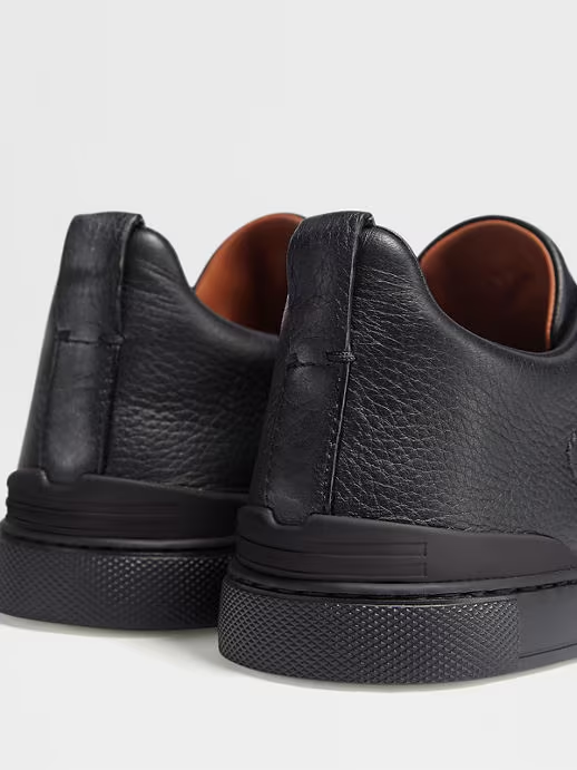 Tenis Triple Stitch™ en Piel de Ciervo Negros