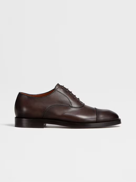 Zapatos Oxford Torino de Piel Marrones