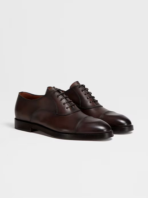 Zapatos Oxford Torino de Piel Marrones