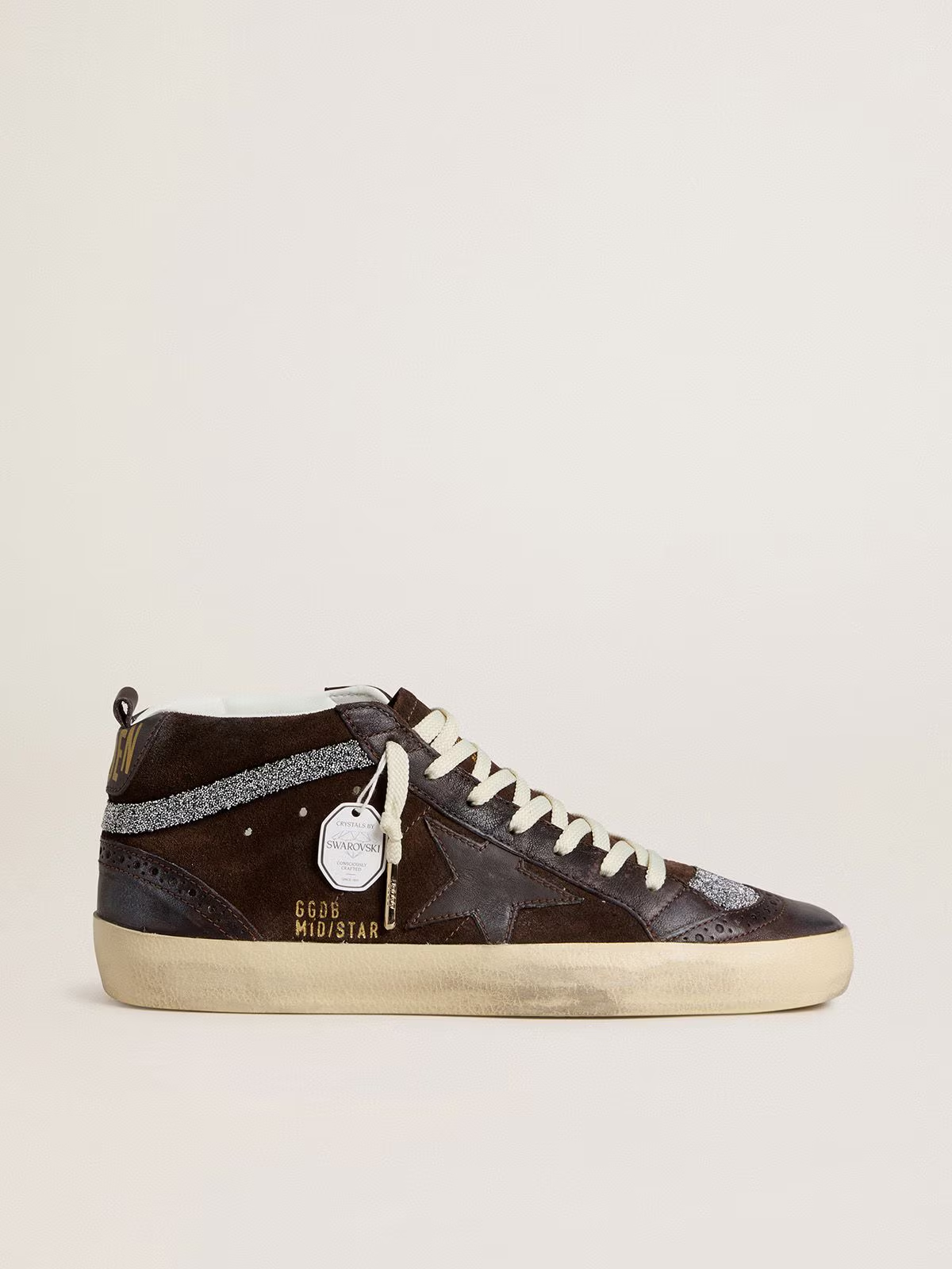 Golden Goose Mid Star con cristales Swarovski
