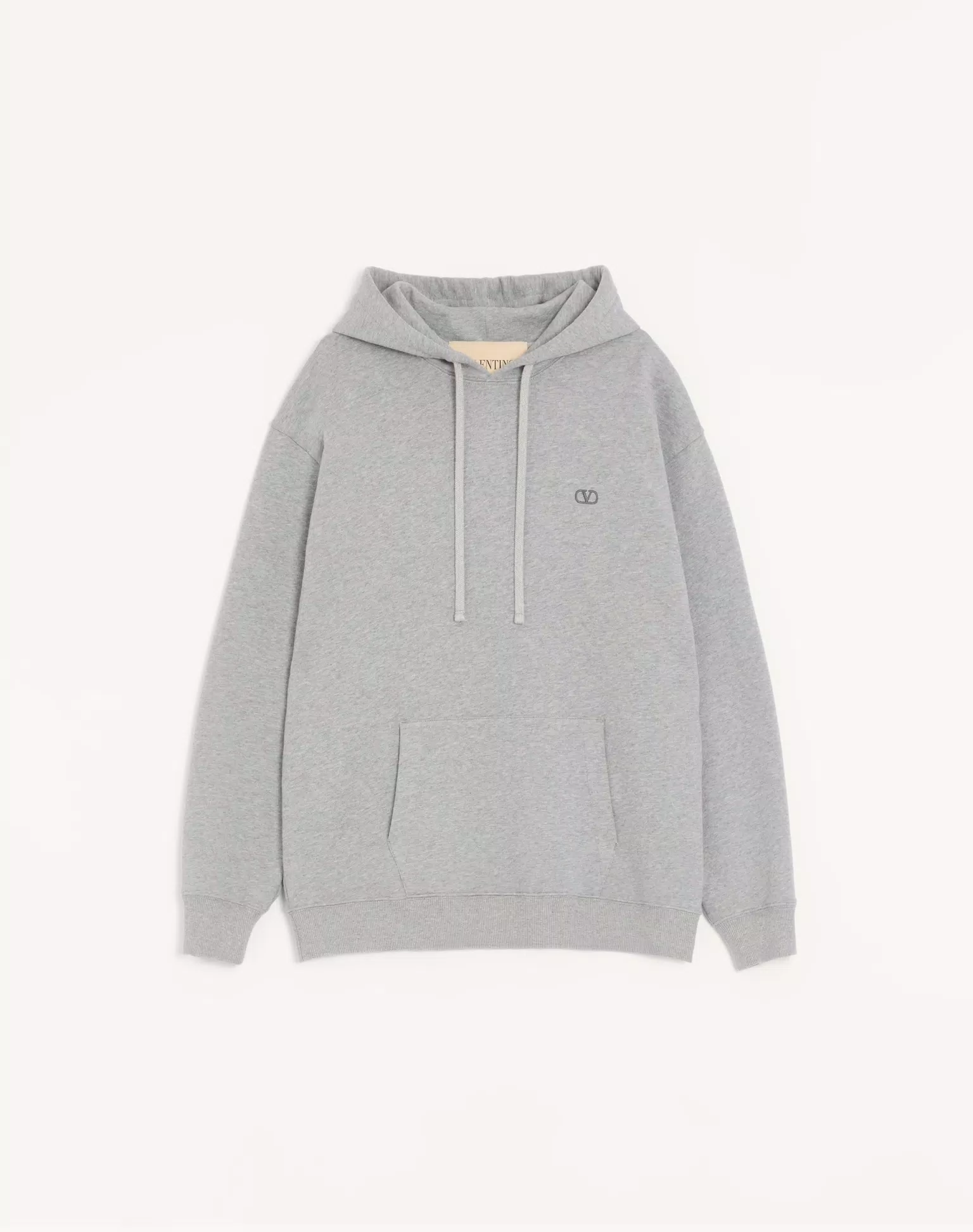 Valentino Cotton Hoodie With VLogo Embroidery