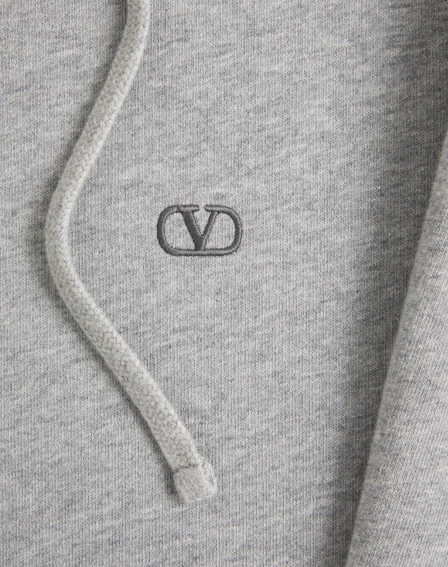 Valentino Cotton Hoodie With VLogo Embroidery