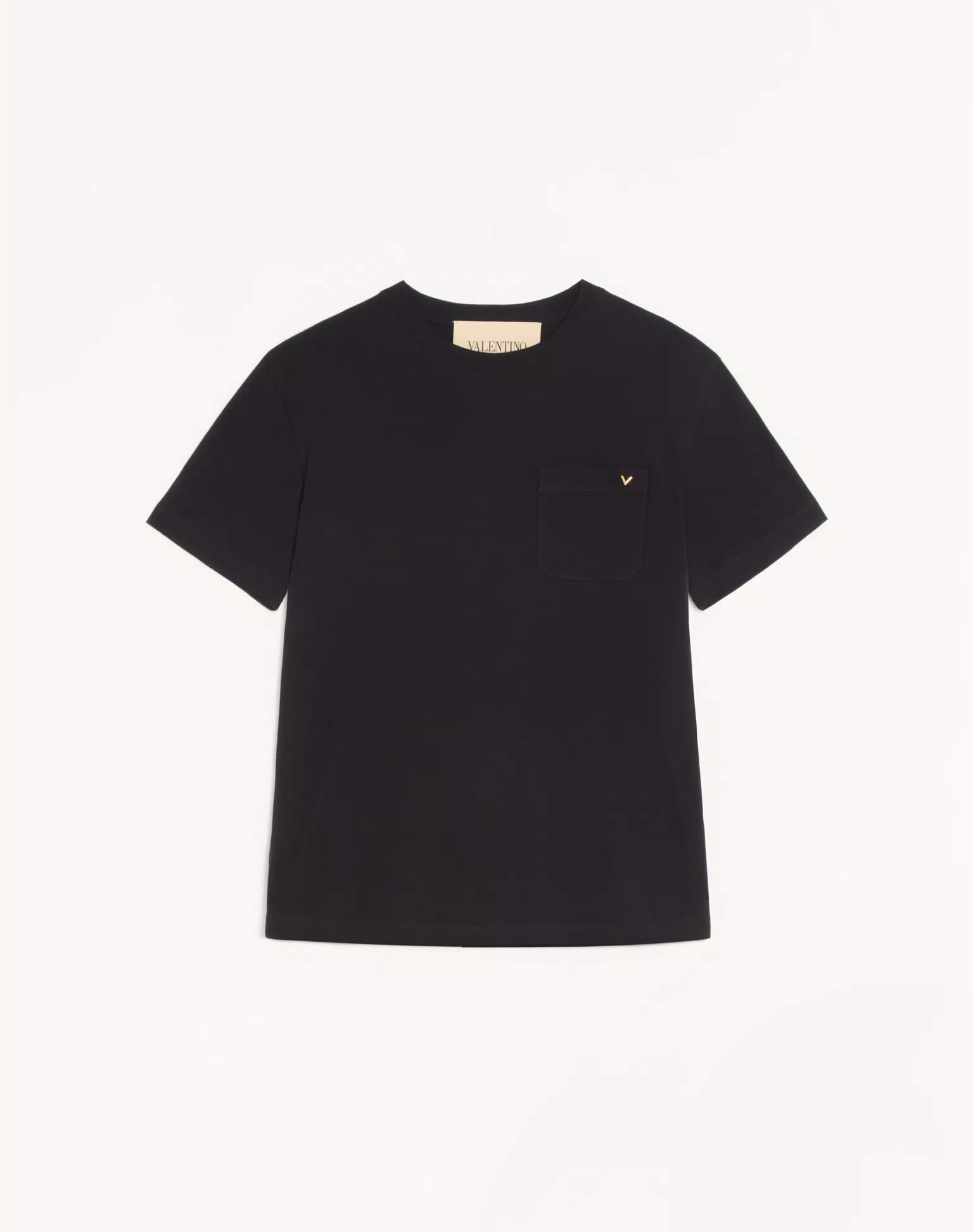 Valentino Cotton T-Shirt With Vgold