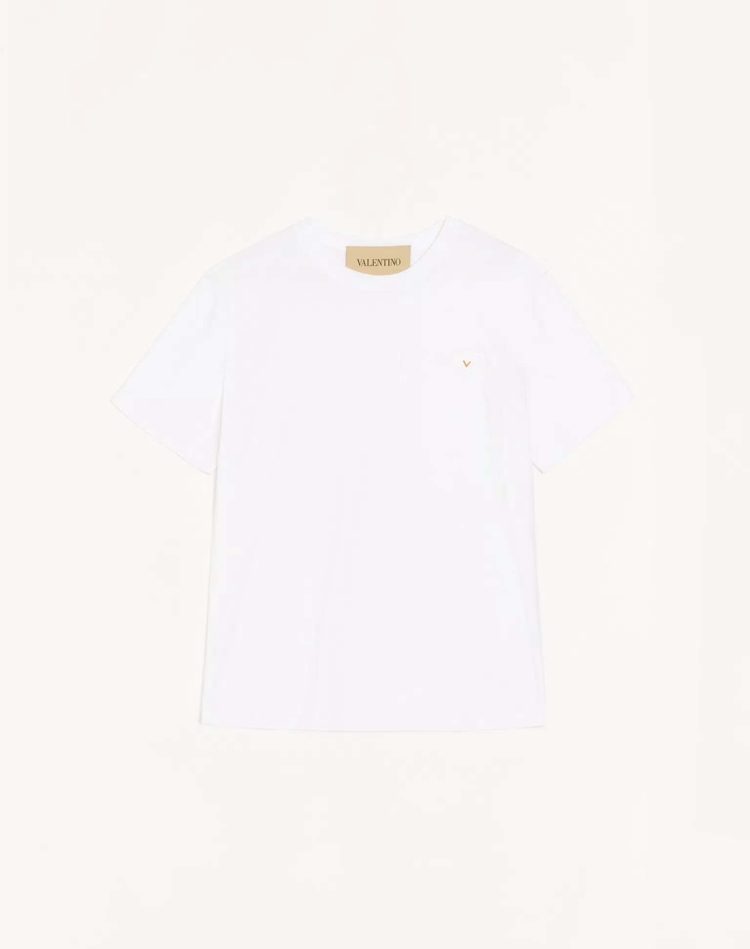 Valentino Cotton T-Shirt With Vgold