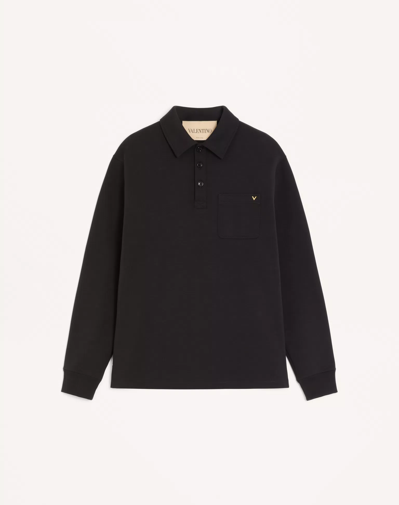 Valentino Cotton Polo Shirt With Vgold