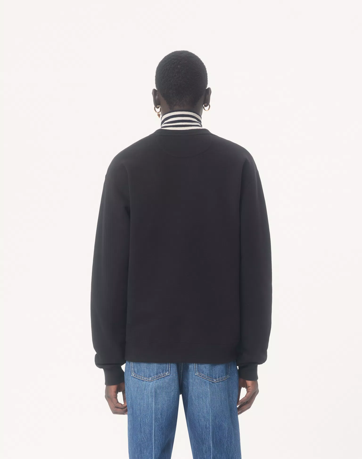 Valentino Cotton Crewneck Sweatshirt With Made In Valentino Print