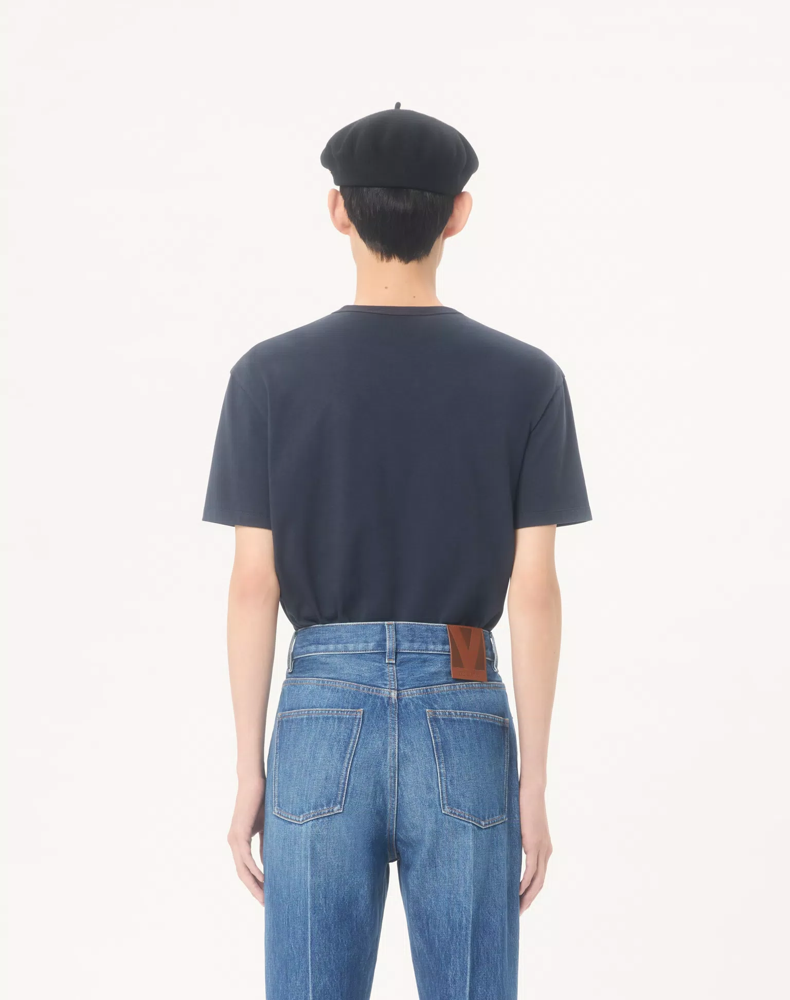 Valentino Cotton T-Shirt With Vg Patch