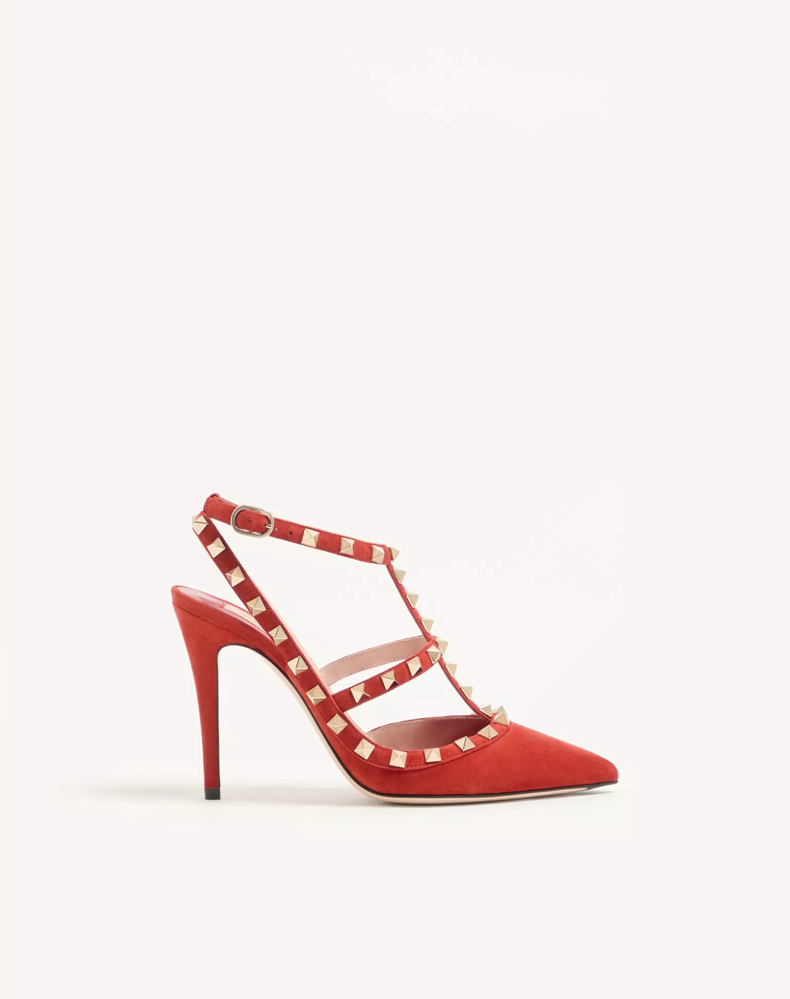Valentino Rockstud Suede Pumps 100mm