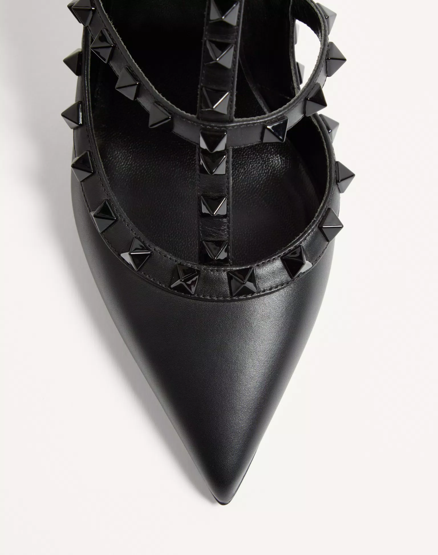 Valentino Rockstud Ankle Strap Pump With Tonal Studs 100 Mm