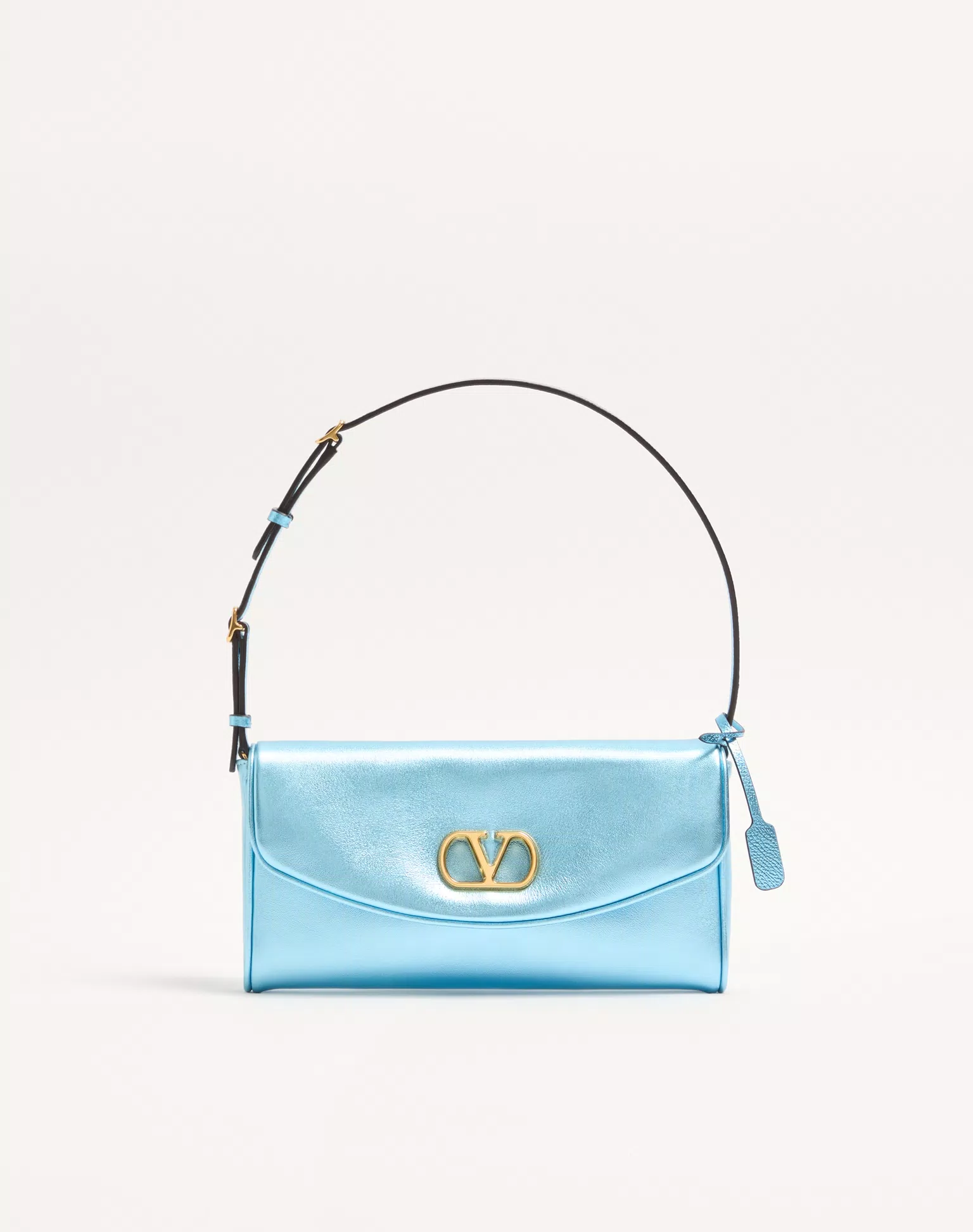 Valentino Garavani Devain Small Shoulder Bag In Laminated Nappa Leather