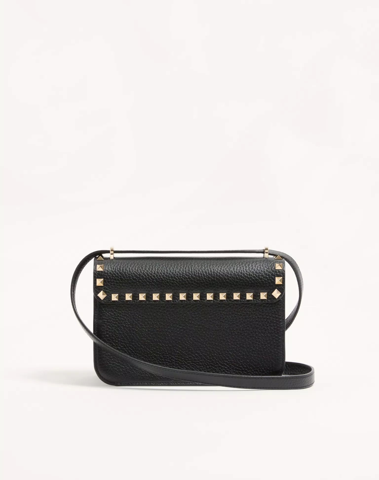 Valentino Garavani Rockstud Small Shoulder Bag In Grainy Calfskin