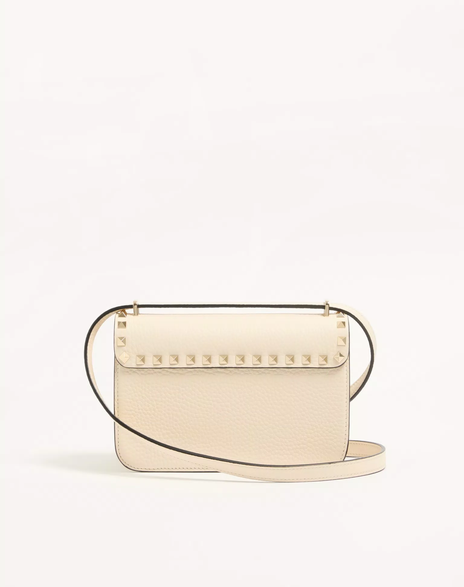 Valentino Garavani Rockstud Small Shoulder Bag In Grainy Calfskin