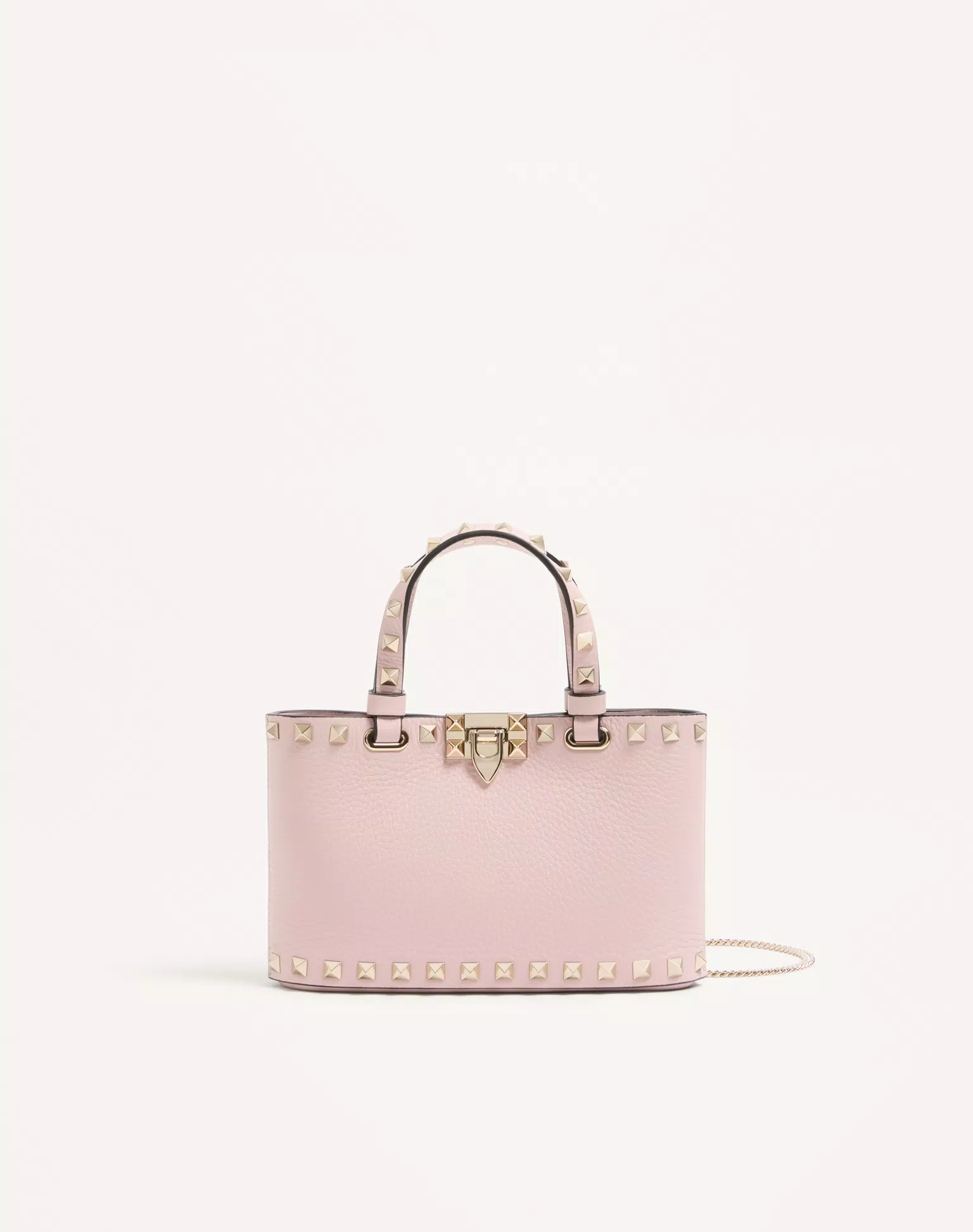 Valentino Rockstud Mini Shopping Bag In Grainy Calfskin